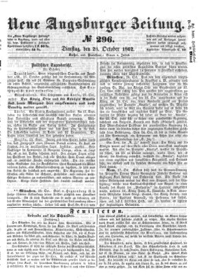 Neue Augsburger Zeitung Dienstag 28. Oktober 1862