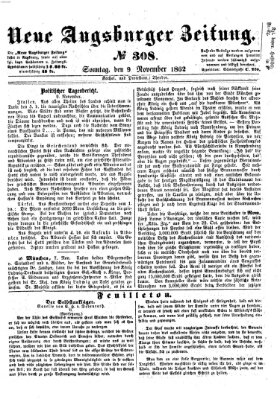 Neue Augsburger Zeitung Sonntag 9. November 1862