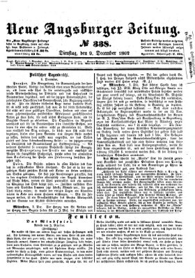 Neue Augsburger Zeitung Dienstag 9. Dezember 1862