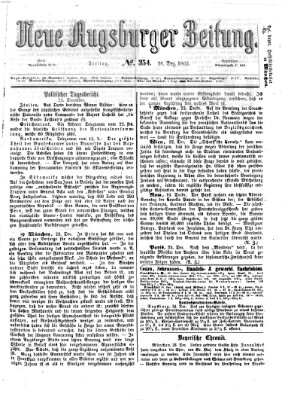 Neue Augsburger Zeitung Freitag 26. Dezember 1862