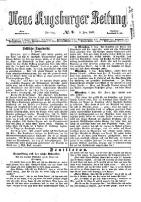 Neue Augsburger Zeitung Freitag 9. Januar 1863