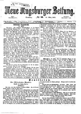 Neue Augsburger Zeitung Samstag 21. März 1863