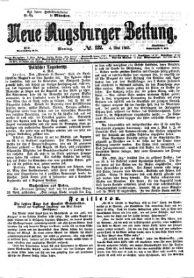 Neue Augsburger Zeitung Montag 4. Mai 1863