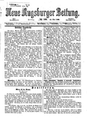 Neue Augsburger Zeitung Freitag 22. Mai 1863