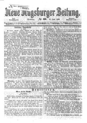 Neue Augsburger Zeitung Samstag 13. Juni 1863