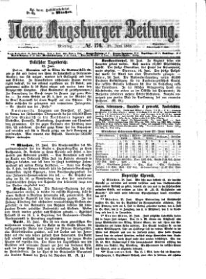 Neue Augsburger Zeitung Montag 29. Juni 1863