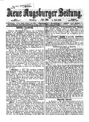 Neue Augsburger Zeitung Samstag 4. Juli 1863