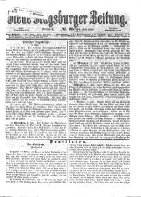 Neue Augsburger Zeitung Mittwoch 8. Juli 1863