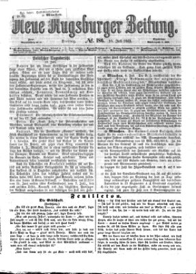 Neue Augsburger Zeitung Freitag 10. Juli 1863