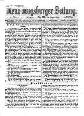 Neue Augsburger Zeitung Mittwoch 19. August 1863