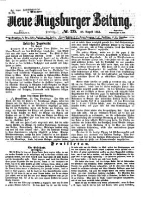 Neue Augsburger Zeitung Freitag 28. August 1863