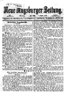 Neue Augsburger Zeitung Montag 7. September 1863