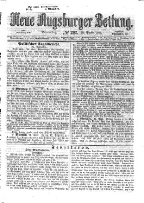 Neue Augsburger Zeitung Donnerstag 24. September 1863