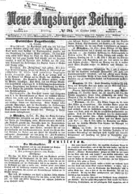 Neue Augsburger Zeitung Freitag 16. Oktober 1863