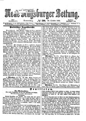 Neue Augsburger Zeitung Donnerstag 22. Oktober 1863