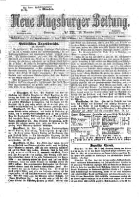 Neue Augsburger Zeitung Sonntag 22. November 1863