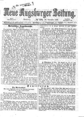 Neue Augsburger Zeitung Sonntag 29. November 1863