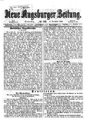 Neue Augsburger Zeitung Donnerstag 3. Dezember 1863