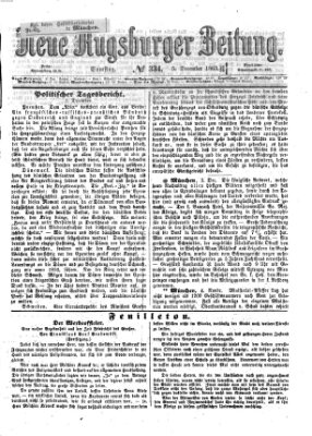 Neue Augsburger Zeitung Samstag 5. Dezember 1863