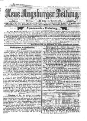 Neue Augsburger Zeitung Montag 14. Dezember 1863