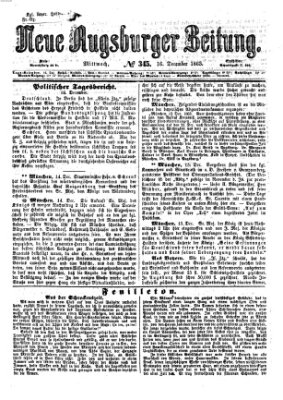 Neue Augsburger Zeitung Mittwoch 16. Dezember 1863