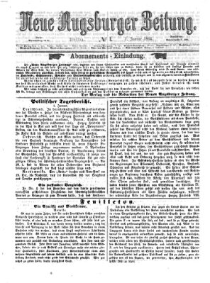 Neue Augsburger Zeitung Freitag 1. Januar 1864