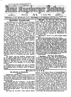 Neue Augsburger Zeitung Mittwoch 6. Januar 1864