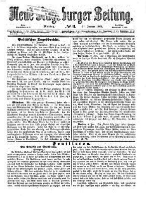 Neue Augsburger Zeitung Montag 11. Januar 1864