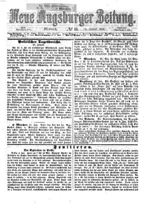 Neue Augsburger Zeitung Mittwoch 13. Januar 1864