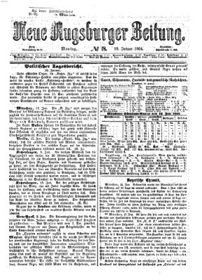 Neue Augsburger Zeitung Montag 18. Januar 1864