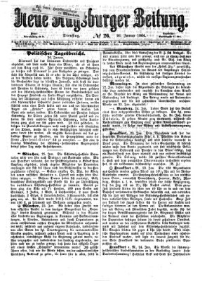 Neue Augsburger Zeitung Dienstag 26. Januar 1864