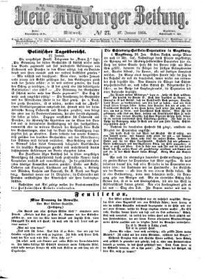 Neue Augsburger Zeitung Mittwoch 27. Januar 1864