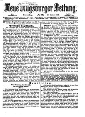 Neue Augsburger Zeitung Donnerstag 28. Januar 1864