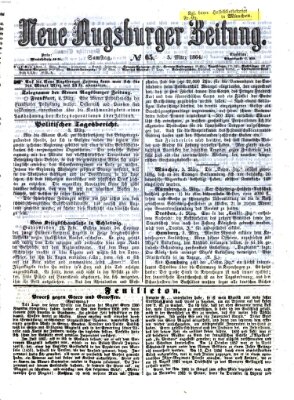 Neue Augsburger Zeitung Samstag 5. März 1864