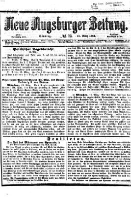 Neue Augsburger Zeitung Sonntag 13. März 1864