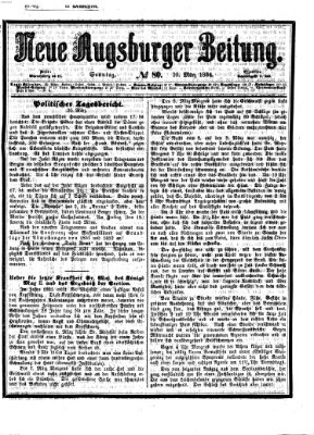 Neue Augsburger Zeitung Sonntag 20. März 1864