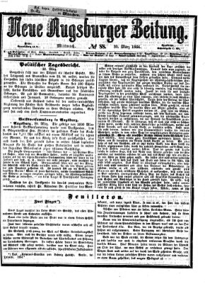 Neue Augsburger Zeitung Mittwoch 30. März 1864