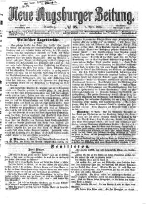 Neue Augsburger Zeitung Samstag 9. April 1864