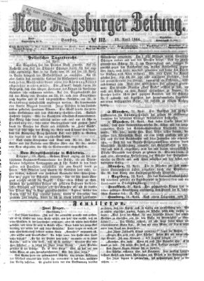 Neue Augsburger Zeitung Samstag 23. April 1864