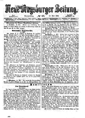 Neue Augsburger Zeitung Donnerstag 19. Mai 1864