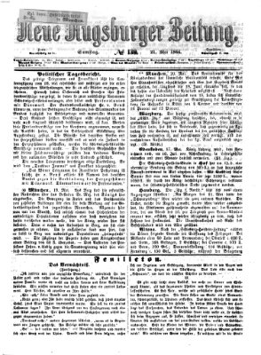 Neue Augsburger Zeitung Samstag 21. Mai 1864