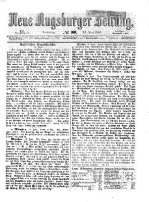 Neue Augsburger Zeitung Sonntag 12. Juni 1864