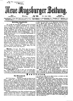 Neue Augsburger Zeitung Montag 13. Juni 1864