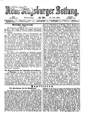 Neue Augsburger Zeitung Donnerstag 16. Juni 1864