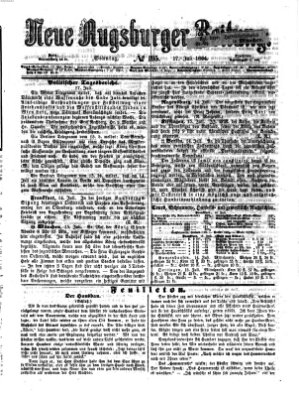 Neue Augsburger Zeitung Sonntag 17. Juli 1864