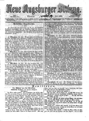 Neue Augsburger Zeitung Sonntag 31. Juli 1864