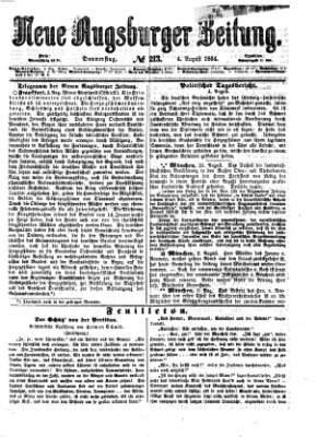 Neue Augsburger Zeitung Donnerstag 4. August 1864