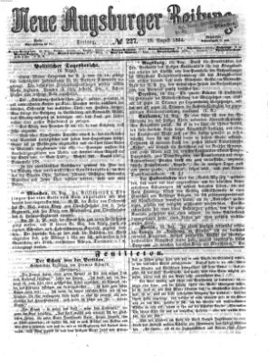 Neue Augsburger Zeitung Freitag 19. August 1864