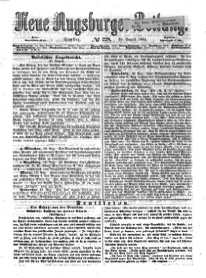 Neue Augsburger Zeitung Samstag 20. August 1864