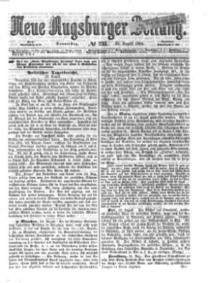 Neue Augsburger Zeitung Donnerstag 25. August 1864